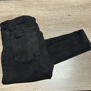Black toothpick skinny pants
